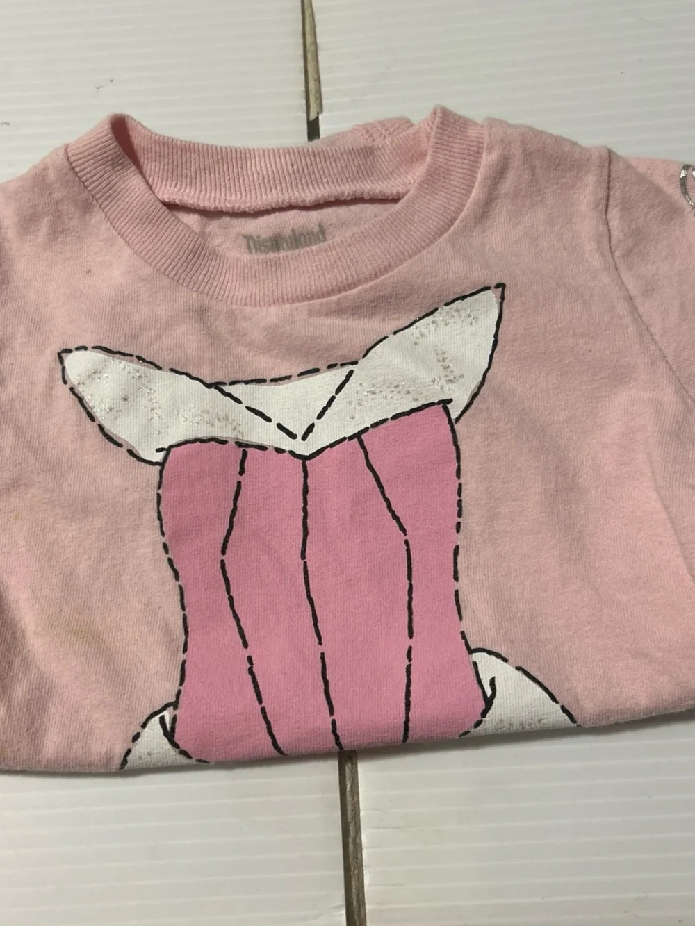 Kids Pink Princess Dress Graphic One-Piece Bodysuit
